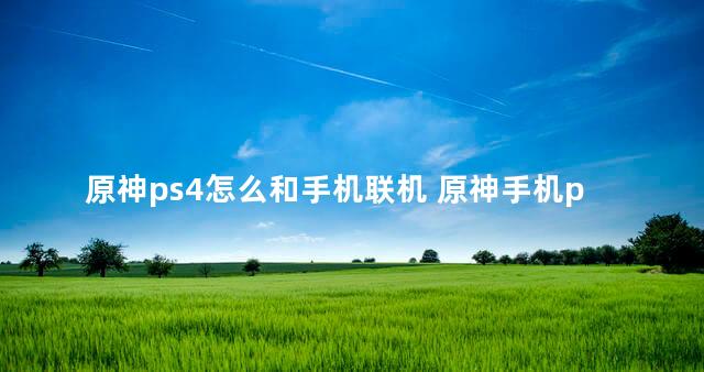 原神ps4怎么和手机联机 原神手机ps4互通吗